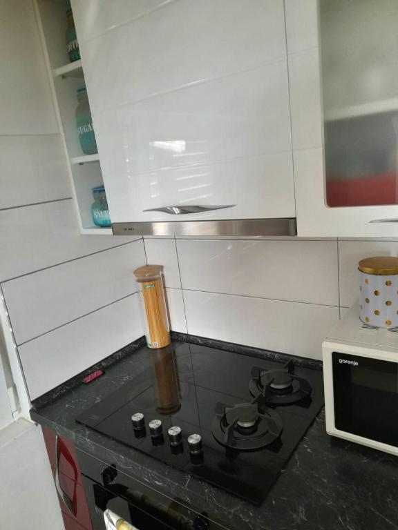 Η κουζίνα ή μικρή κουζίνα στο Apartments Marcus & Pascal