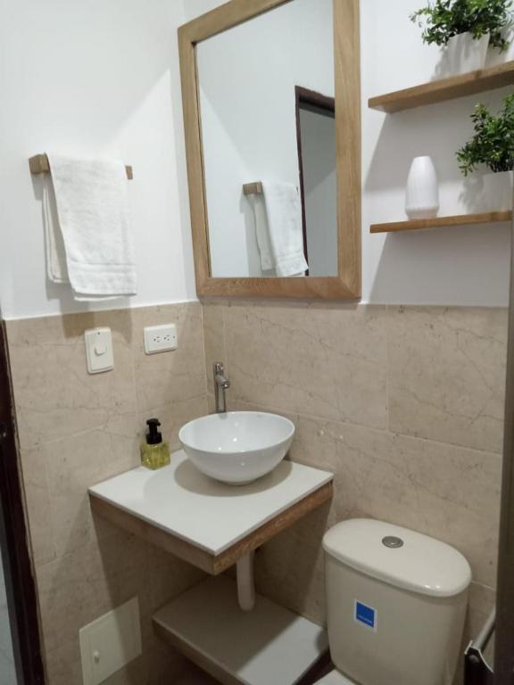 Koupelna v ubytování zara's apartamento en coveñas