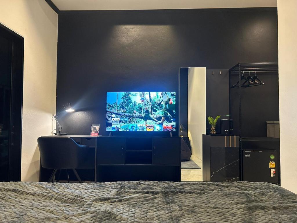 TV a/nebo společenská místnost v ubytování Hua Hin Oasis