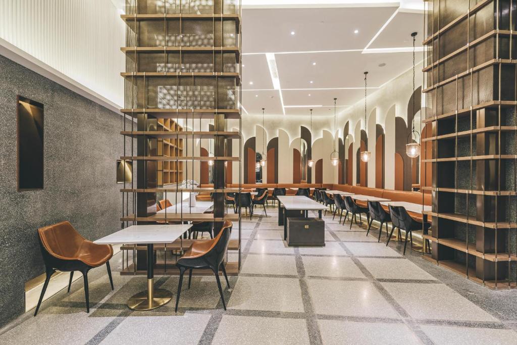 Restaurace v ubytování Atour S Hotel Shanghai Xujiahui Tianyaoqiao