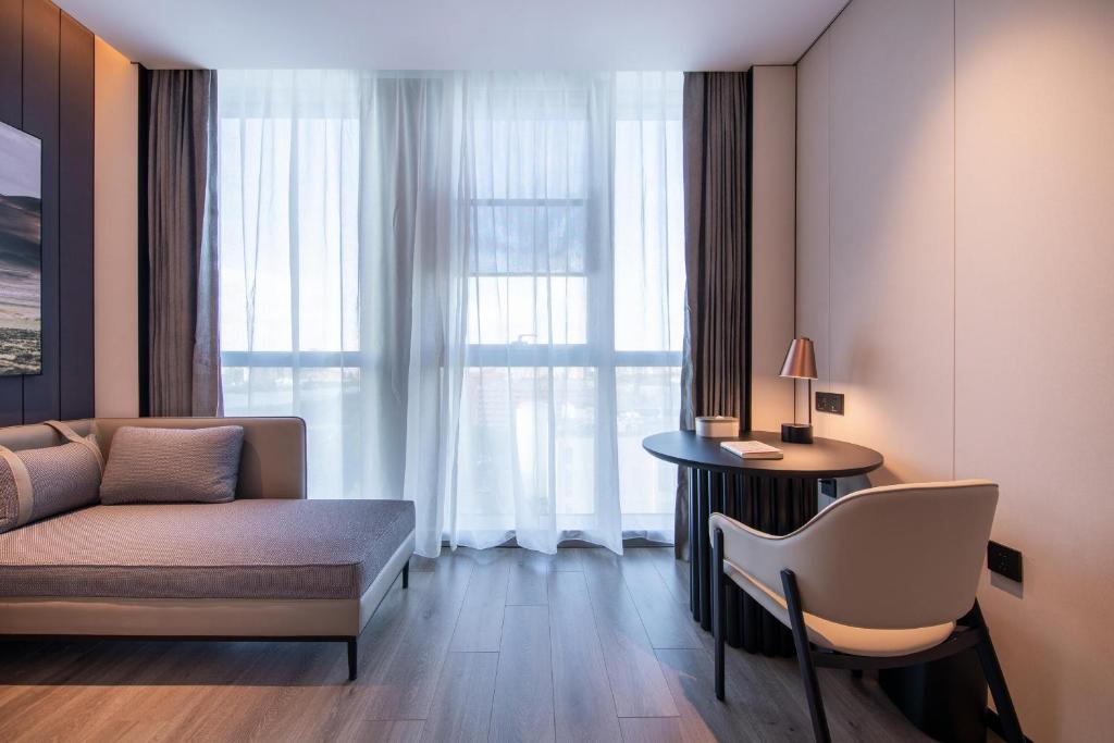 Posezení v ubytování Atour Hotel Guangzhou Huangpu Development Zone Baoying