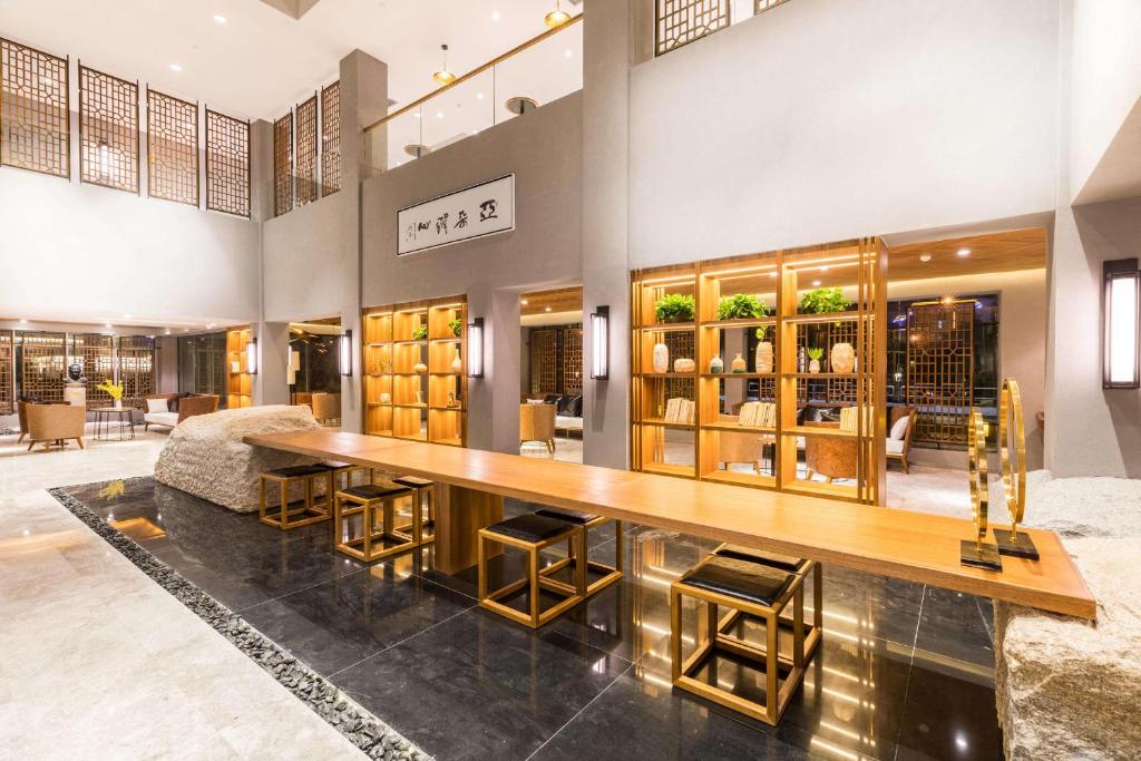 Restaurace v ubytování Atour Hotel Xiamen Jimei University