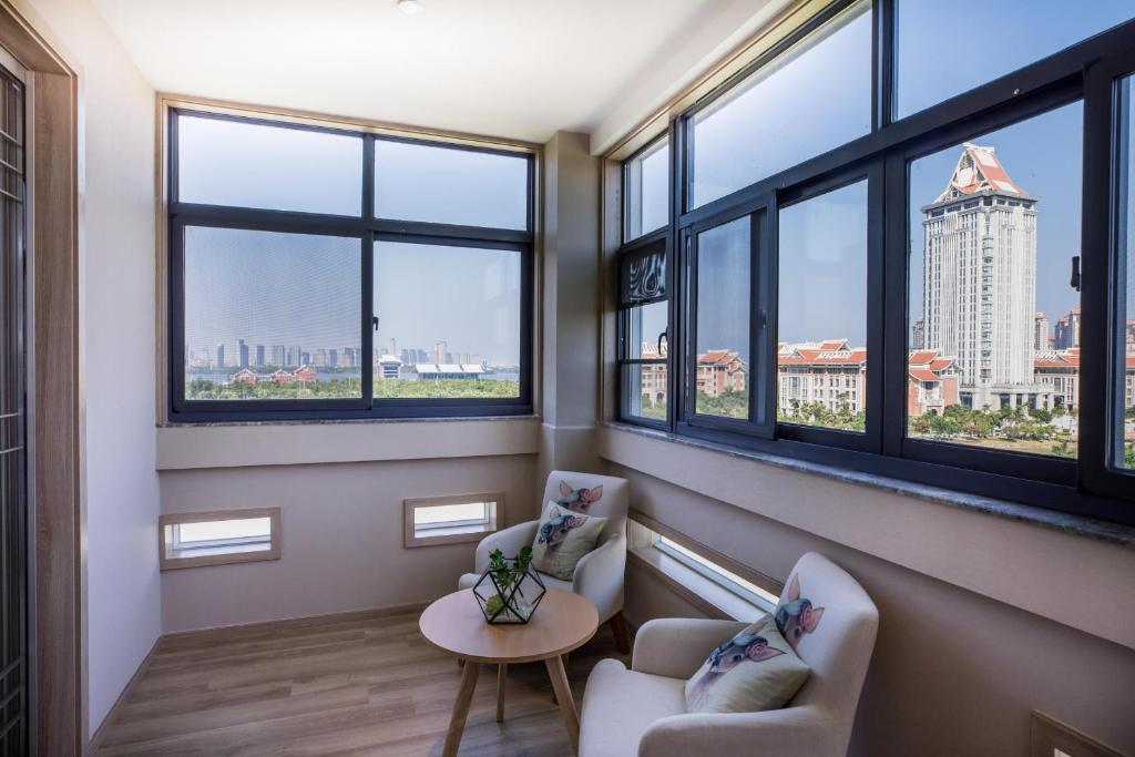 Posezení v ubytování Atour Hotel Xiamen Jimei University