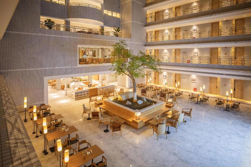 Restaurace v ubytování Atour Hotel Xiamen Jimei University