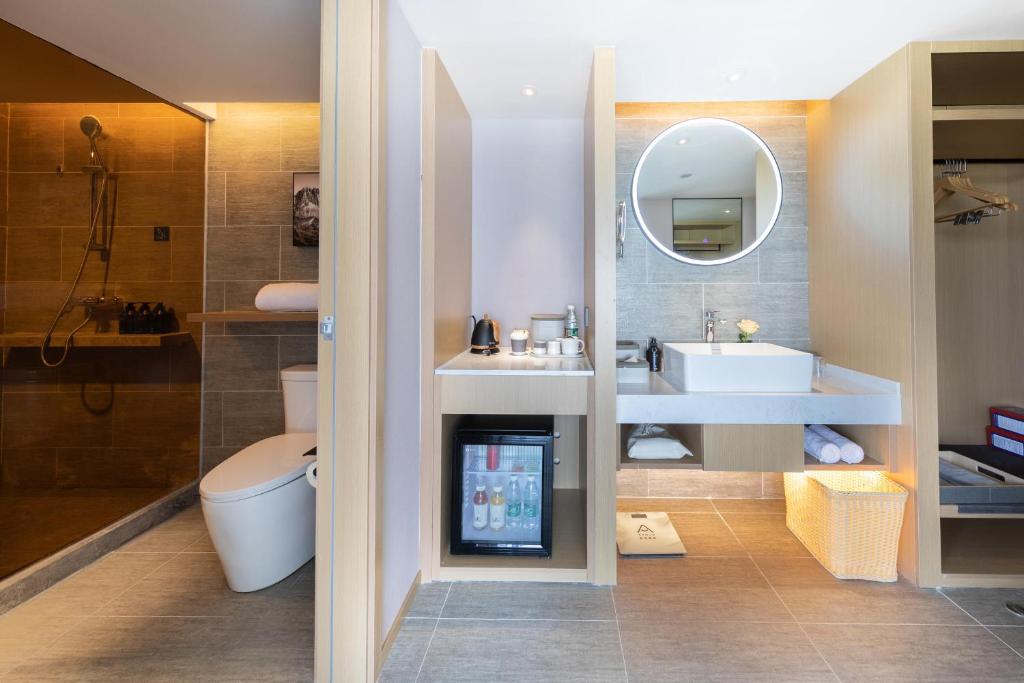 Koupelna v ubytování Atour Hotel Shanghai Xinzhuang CBD
