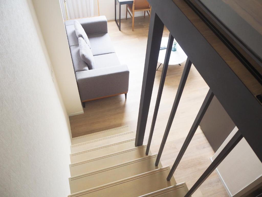 Posezení v ubytování 2309 Siamese素坤逸87 Loft 空中酒吧 高层景观 BTS On Nut