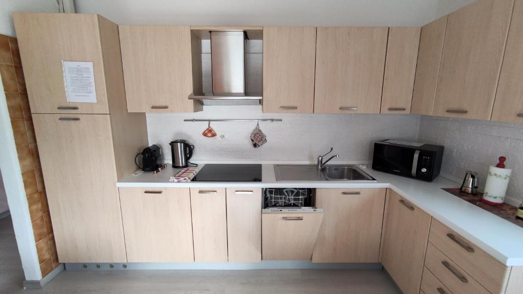Kuchyň nebo kuchyňský kout v ubytování Apartments Giovannini