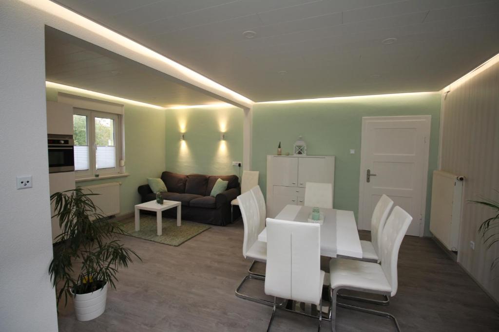 Χώρος καθιστικού στο Ferienwohnung Benkertshof