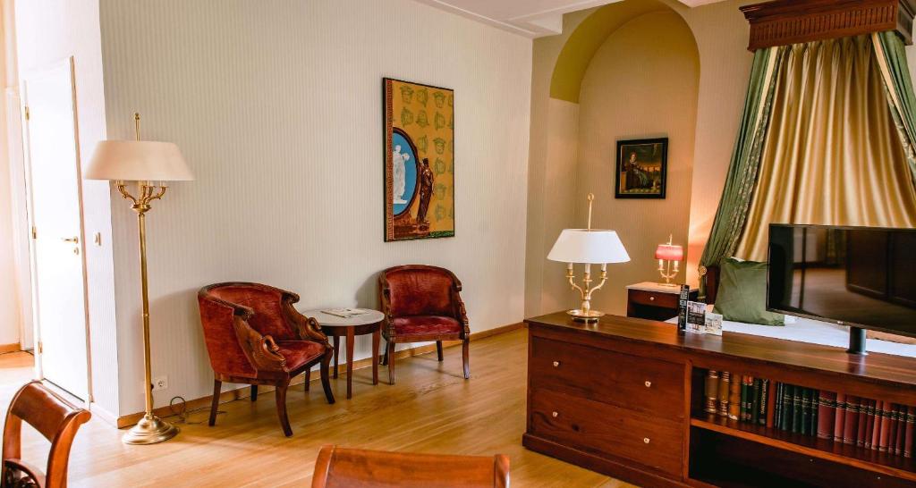 Posezení v ubytování Grand Hotel Karel V
