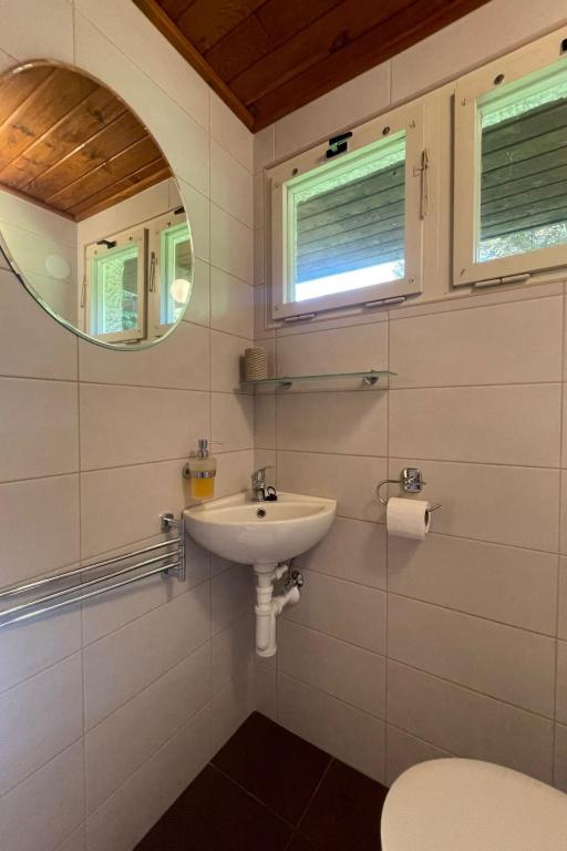Koupelna v ubytování Holiday Home Zhorska by Interhome