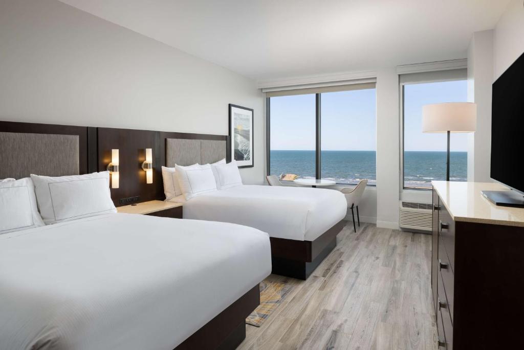 Hilton Galveston Island Resort - Habitación Superior Queen Con Dos Camas Queen Y Vista Al Golfo