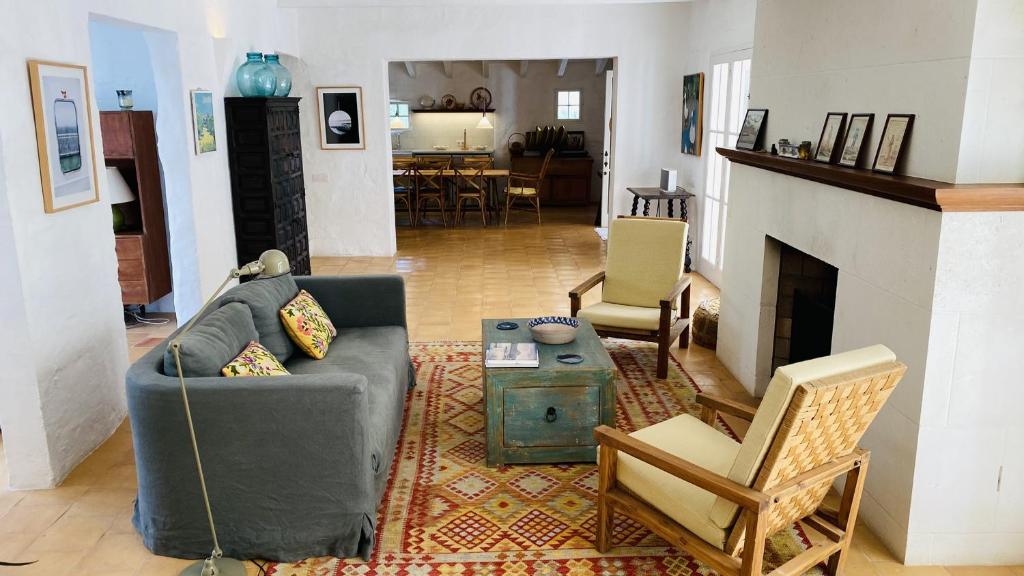 A seating area at Holiday Home Casa MADORIA