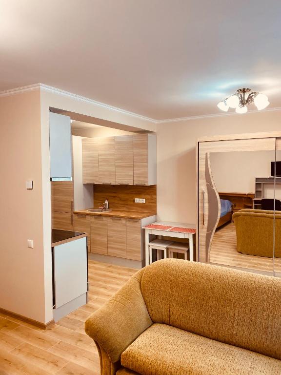Kuchyň nebo kuchyňský kout v ubytování Appartament Karja 26A/10