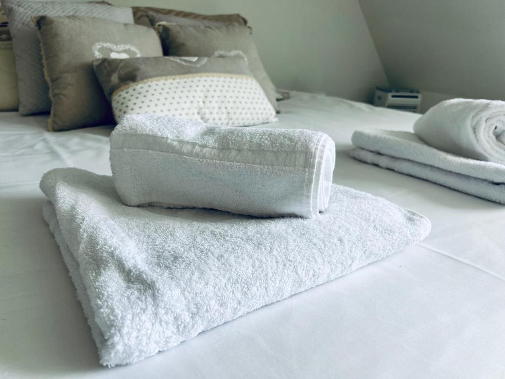 Posteľ alebo postele v izbe v ubytovaní Le Manamour, style Appart Hôtel à 10 min de Nevers