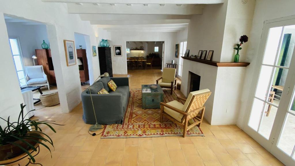 A seating area at Holiday Home Casa MADORIA