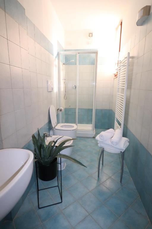 Koupelna v ubytování Hotel Rio Umbertide