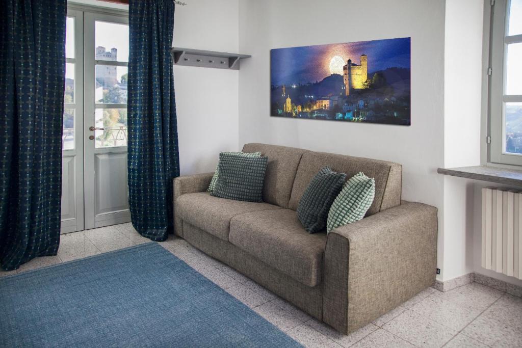 Posezení v ubytování CASA NELLE LANGHE
