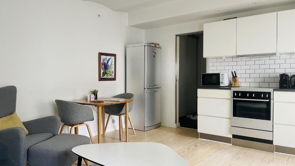 Kuchyň nebo kuchyňský kout v ubytování ApartmentInCopenhagen Apartment 1207