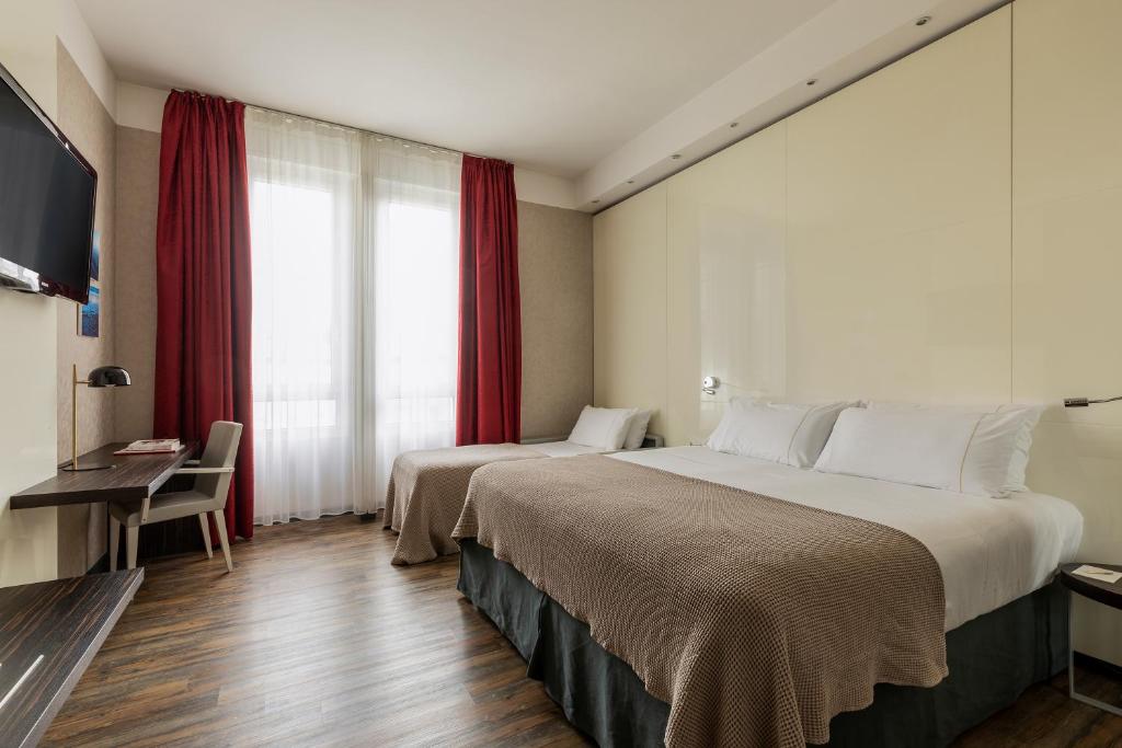 Postel nebo postele na pokoji v ubytování c-hotels Atlantic
