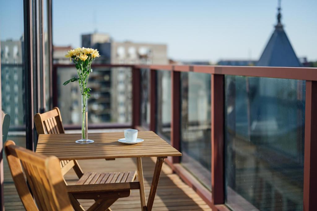 Balkón nebo terasa v ubytování Peakture Hotel