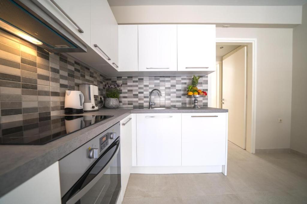 Kuchyňa alebo kuchynka v ubytovaní Alma City Center Apartment's
