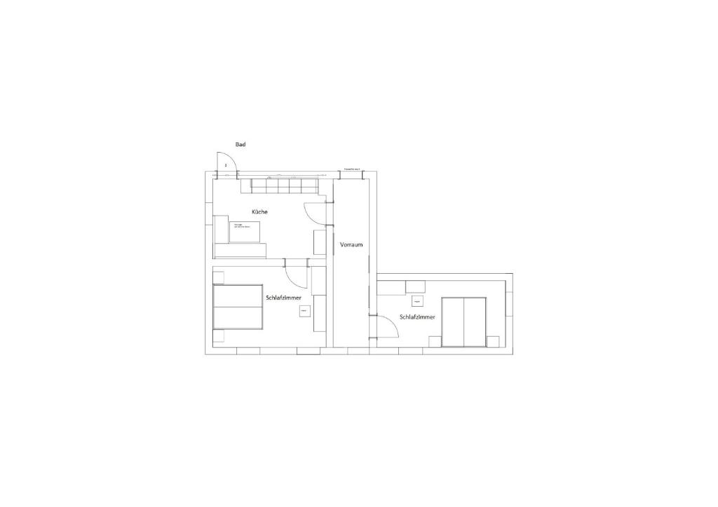 Půdorys ubytování Appartements Feroli