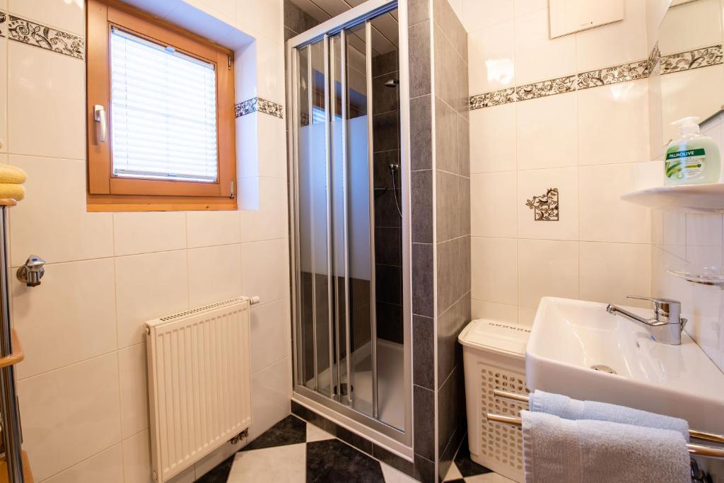 Koupelna v ubytování Apartment Bacher Nr.2