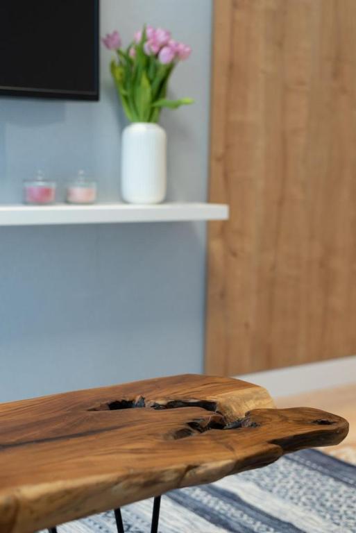 Televízia a/alebo spoločenská miestnosť v ubytovaní Flatbook - City Center SPA Apartments Toruńska 11