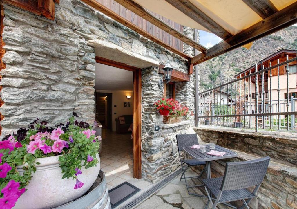 Ban công/sân hiên tại Maison Godioz - Appartamento 1