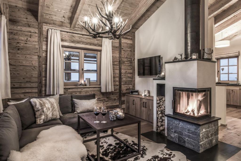 Posedenie v ubytovaní Aadla Walser-Chalets mit privater Sauna, Hotpot und Hotelservice