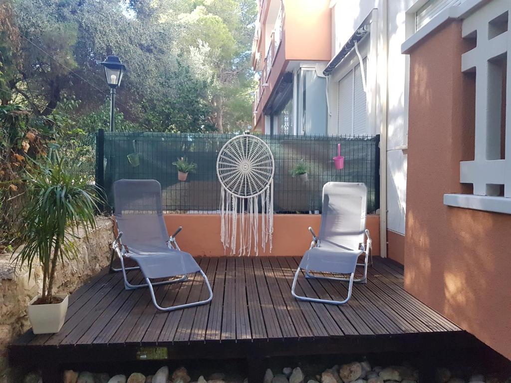 Balkón nebo terasa v ubytování Appartment Maximar