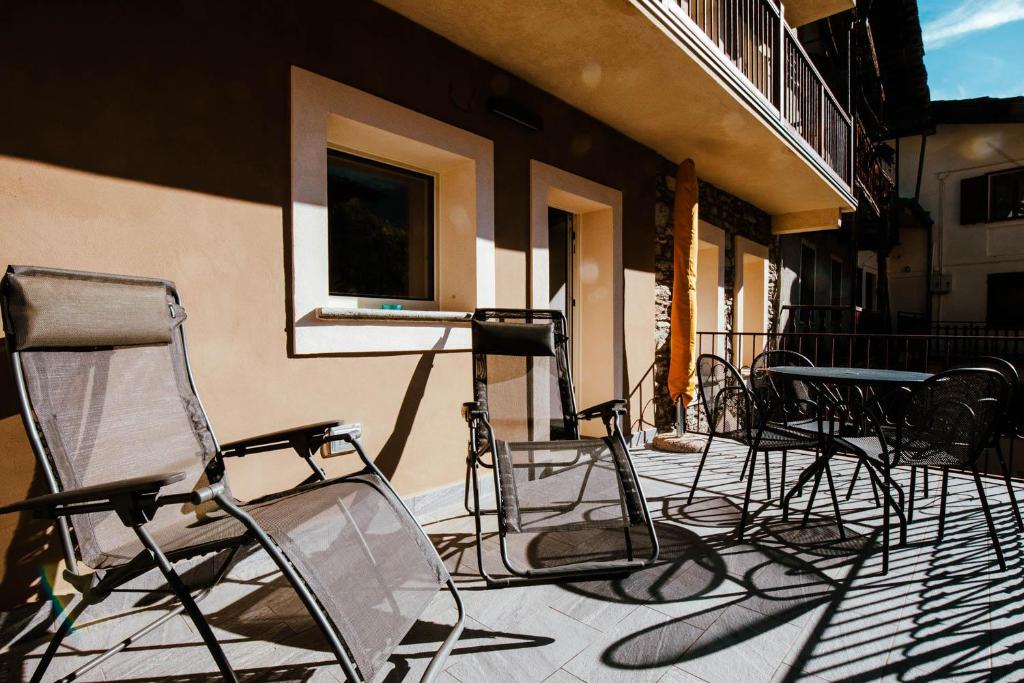 Balkón nebo terasa v ubytování La Noix - Alloggi ad uso turistico - VDA - ARVIER - n 0041 e n 0042