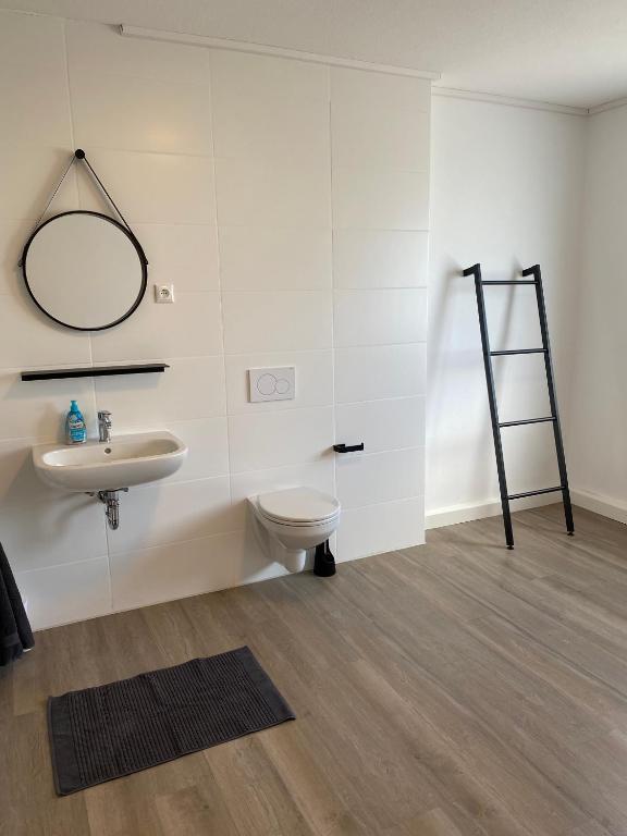 Koupelna v ubytování Apartmenthaus Selbitz