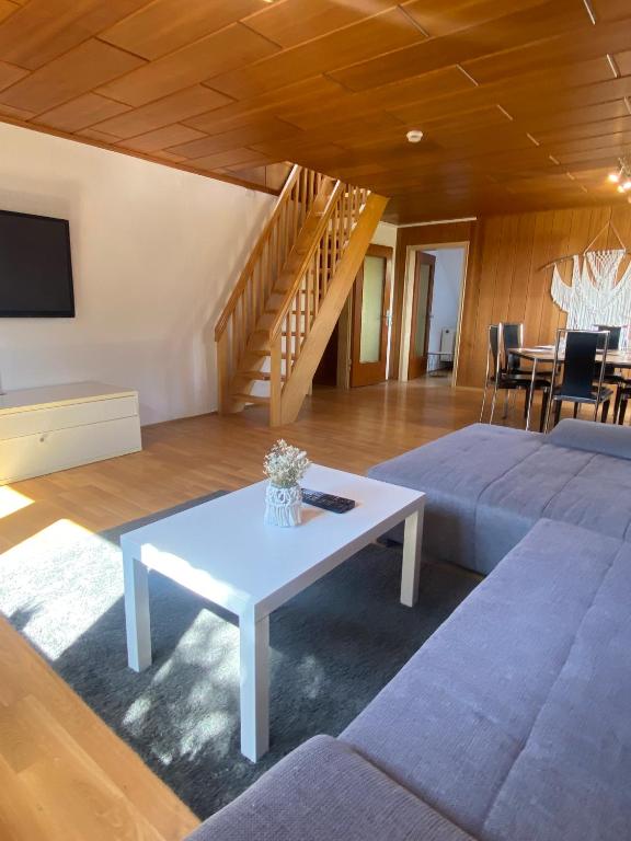 Posezení v ubytování Apartmenthaus Selbitz