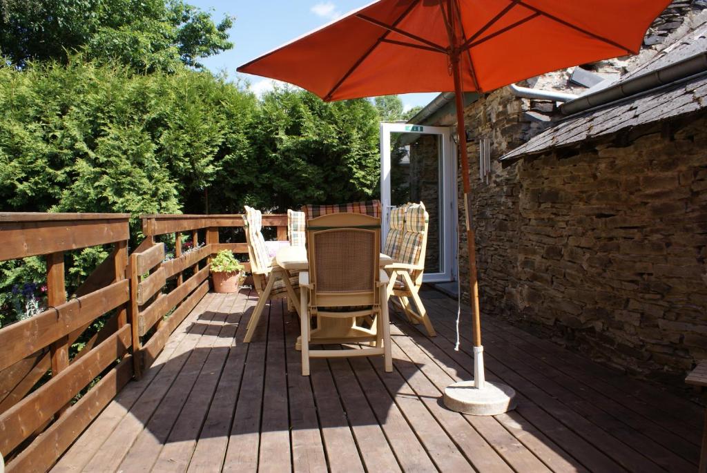 Patio nebo venkovní prostory v ubytování Le gîte de l Ourthe