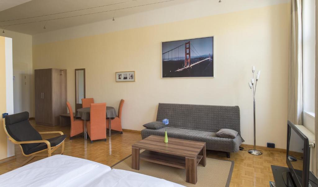 Posezení v ubytování Apartment Hotel Konstanz