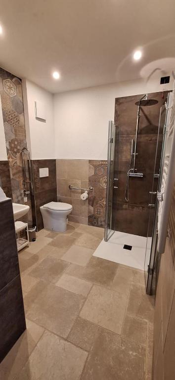 Koupelna v ubytování Agriturismo La Pina