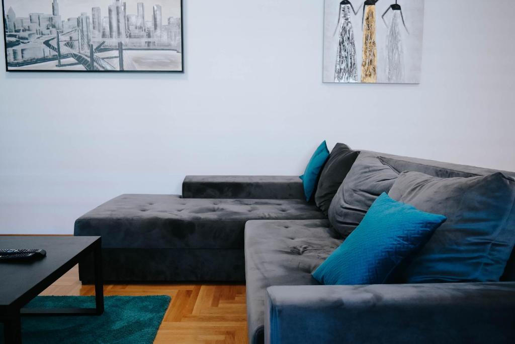 Istumisnurk majutusasutuses Apartmani Milan