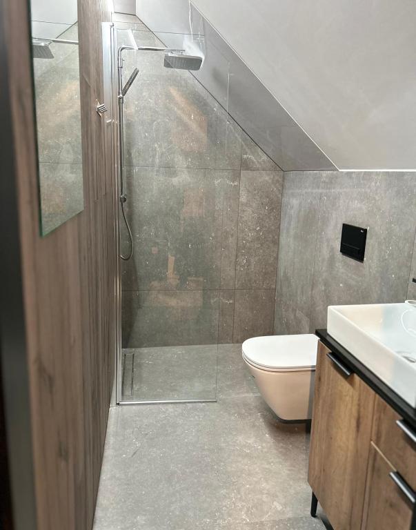 Koupelna v ubytování Leśne Wzgórze Apartamenty