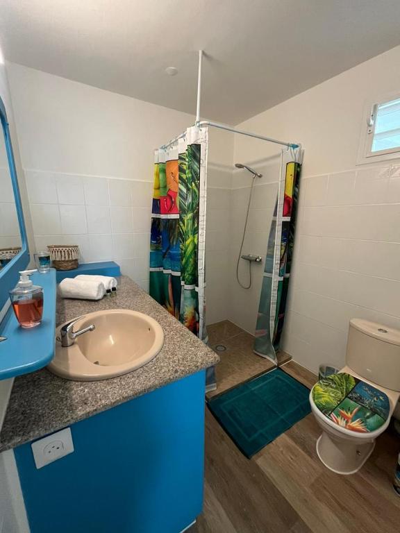 Koupelna v ubytování Villa Ti Lanmou