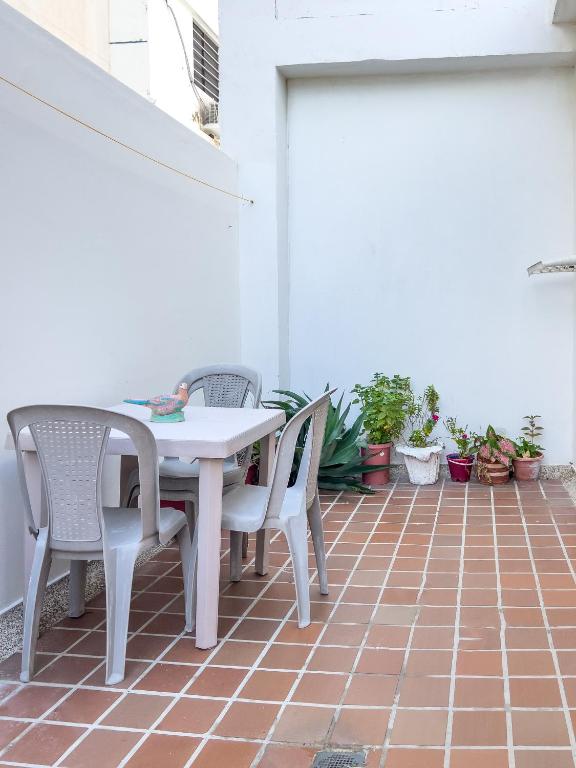 Patio nebo venkovní prostory v ubytování Apartamentos Playa Rodadero