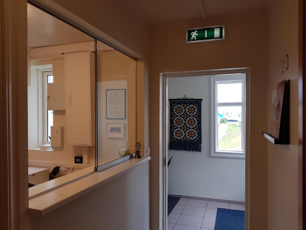 Koupelna v ubytování Guesthouse Mikael