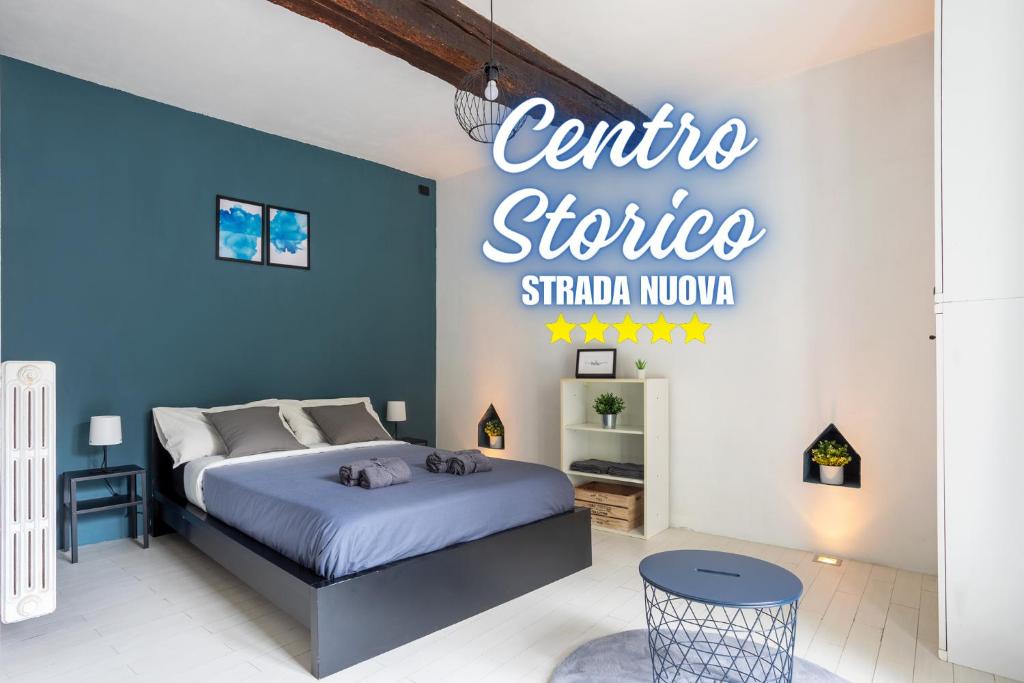 מיטה או מיטות בחדר ב-CENTRO STORICO • Wi-Fi, Netflix e Terrazzo
