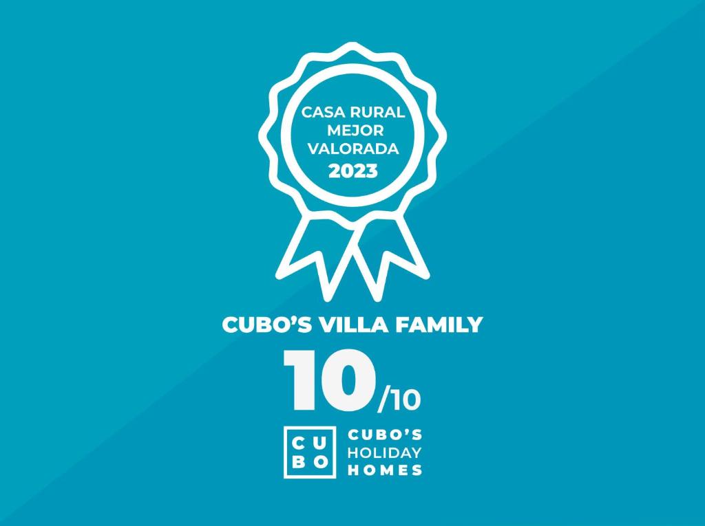 Certifikát, ocenenie alebo iný dokument vystavený v ubytovaní Cubo's Villa Family