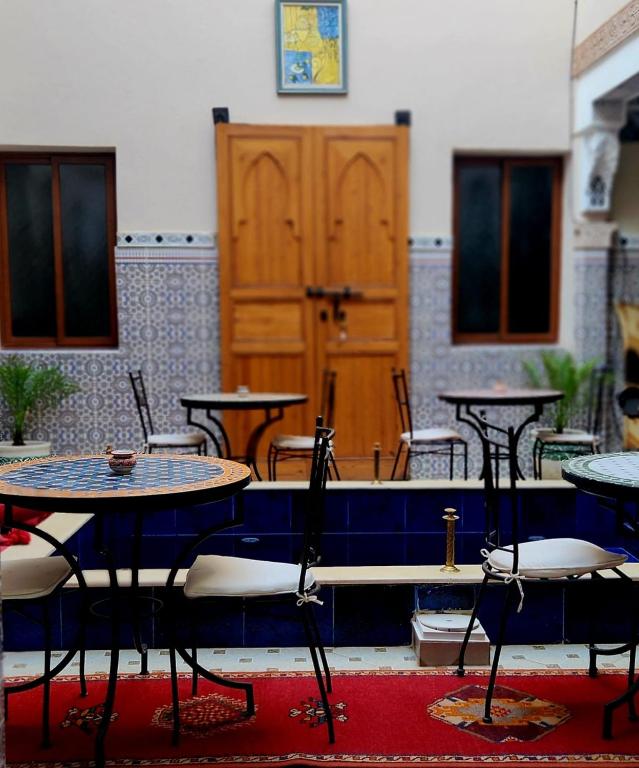 Restaurace v ubytování Riad Amazing