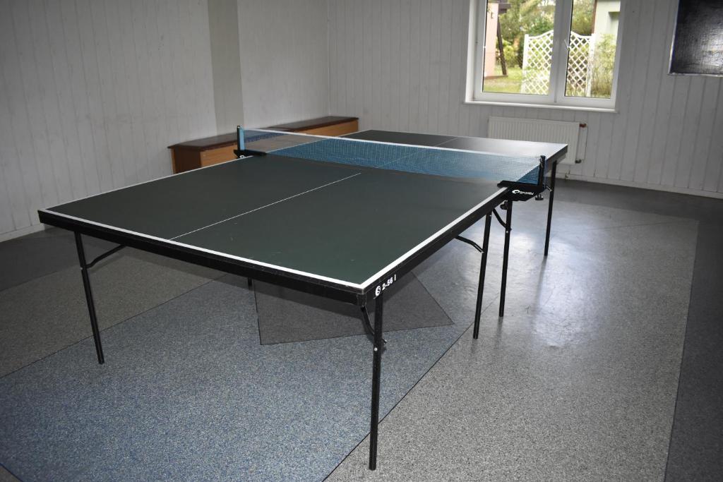 Stolní tenis v ubytování Ośrodek Wypoczynkowy Ania Dźwirzyno nebo okolí