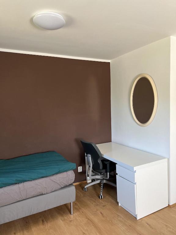 Postel nebo postele na pokoji v ubytování Jelen