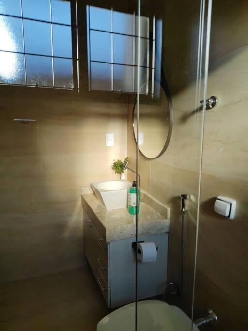 Koupelna v ubytování Casa aconchegante