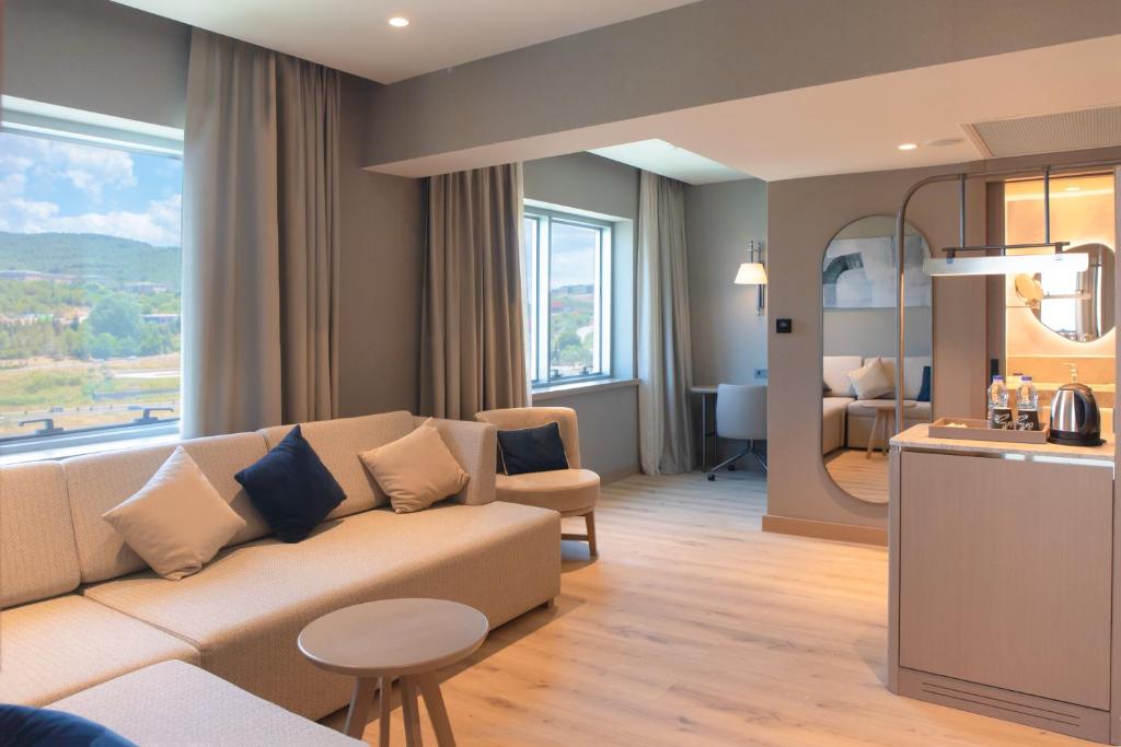 Kuchyň nebo kuchyňský kout v ubytování Kolin Hotel Spa & Convention Center