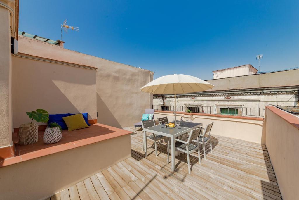 Balkón nebo terasa v ubytování Sant Pau Ramblas Apartments Serennia